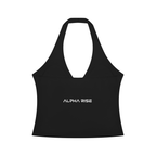 Women’s Ruched Halter Yoga Tank Top - Alpha Rise Core Collection