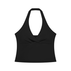 Women’s Ruched Halter Yoga Tank Top - Alpha Rise Core Collection