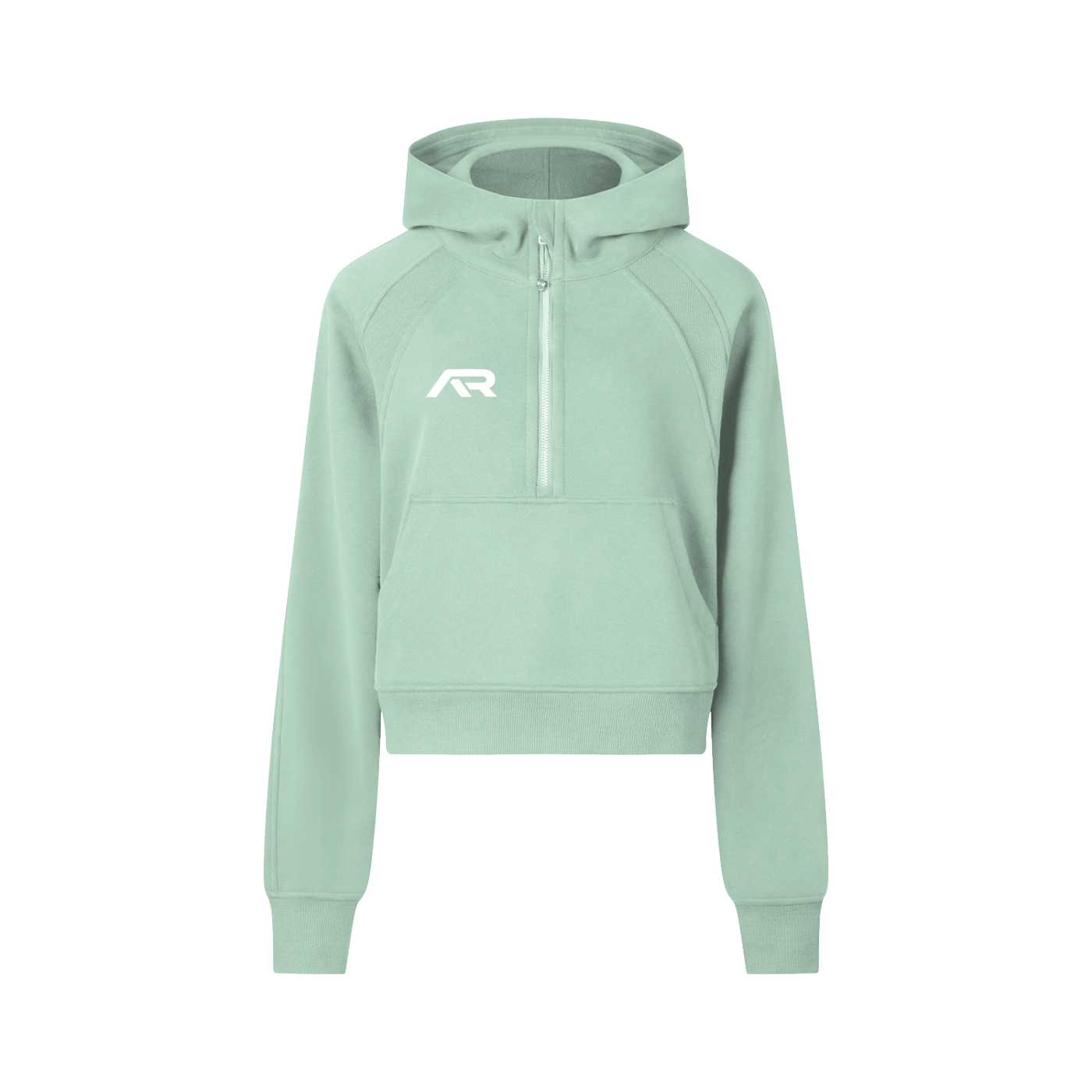 Cropped Half-Zip Hoodie