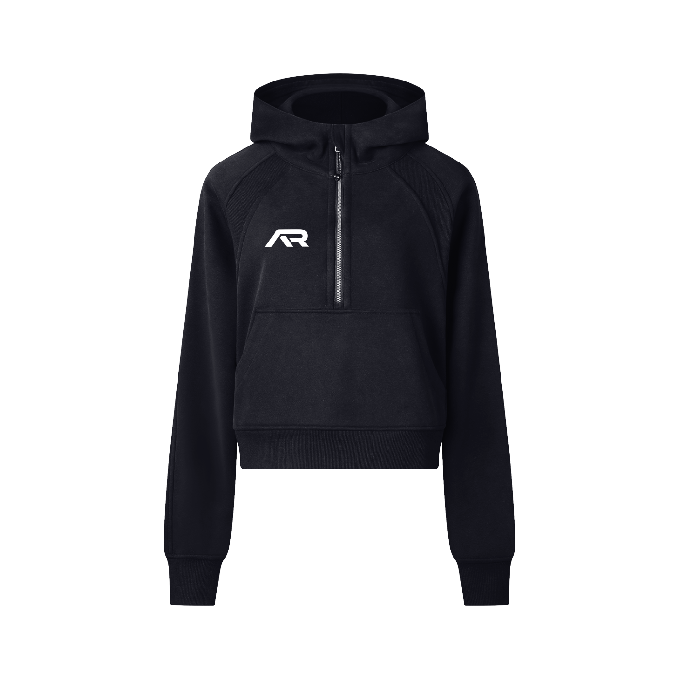 Cropped Half-Zip Hoodie