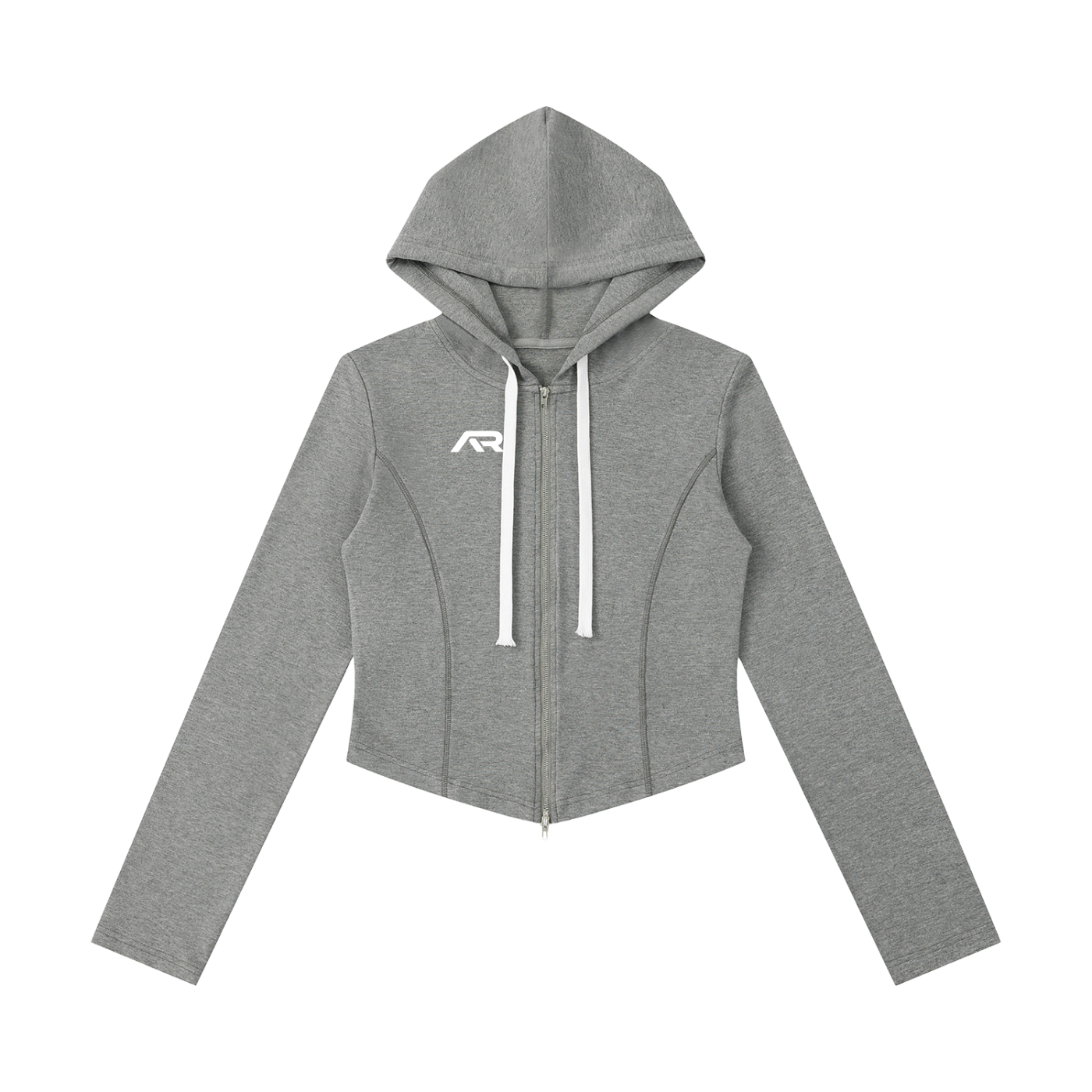 Women's Slim Cropped Full Zip Hoodie
