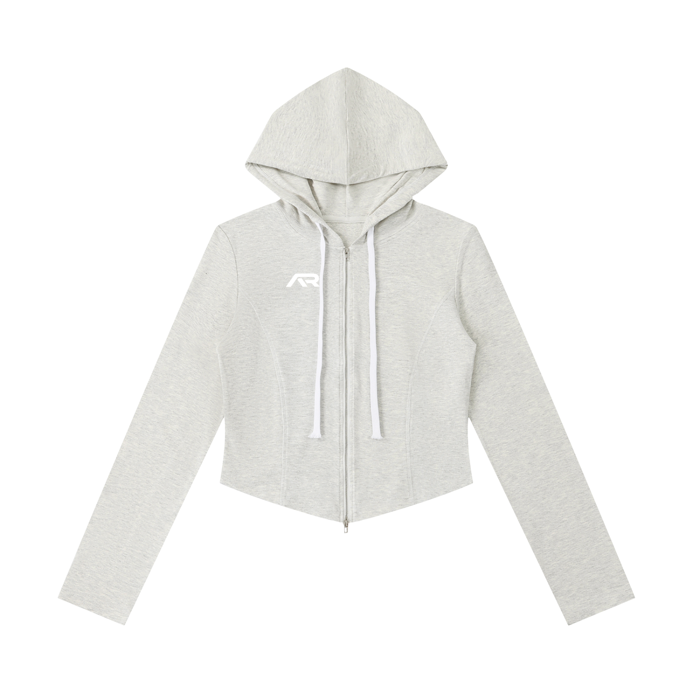 Women's Slim Cropped Full Zip Hoodie